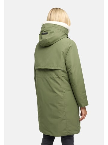 Navahoo Wintermantel Bibber-Beauty 14 in Olive Leaf