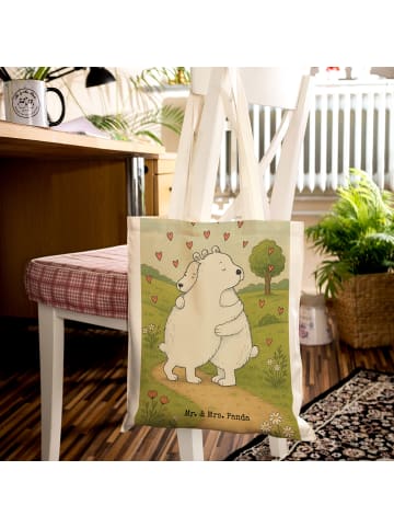 Mr. & Mrs. Panda Laptoptasche Eisbär Umarmen Design ohne Spruch in Weiß