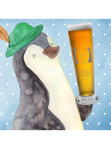 Mr. & Mrs. Panda Bierglas Igel Liebe mit Spruch in Transparent