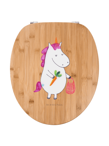 Mr. & Mrs. Panda WC Brille Einhorn Gemüse ohne Spruch in Braun