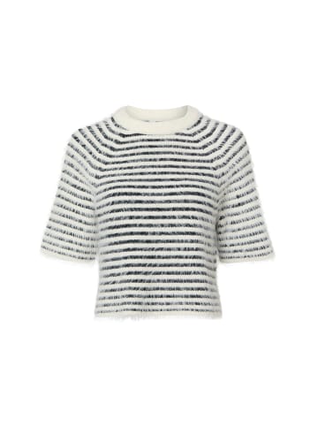 OPUS Strickpullover Pairy in ecru schwarz - 0001