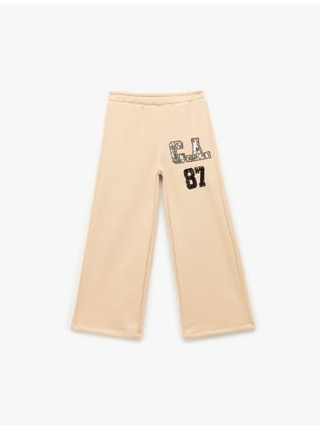KOTON SWEAT BOTTOMS in Beige