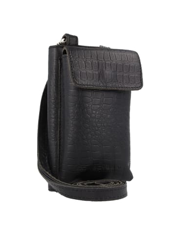 Cowboysbag Bonanza Garston Handytasche Leder 9 cm in croco black