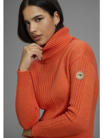 Kangaroos Strickkleid in Orange