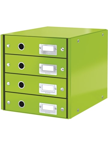 Leitz Schubladenset Click & Store Wow 4 Schubladen Graukarton grün
