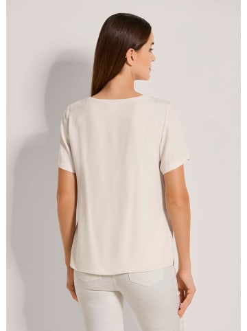 MADELEINE Rundhals-Shirt mit kurzen Ärmeln in perlweiß