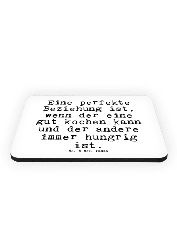 Mr. & Mrs. Panda Pinnwand Magnet Eine perfekte Beziehung ist,...... in Weiß