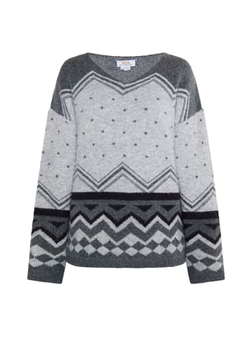 usha FESTIVAL Damen Pullover in Grau Mehrfarbig