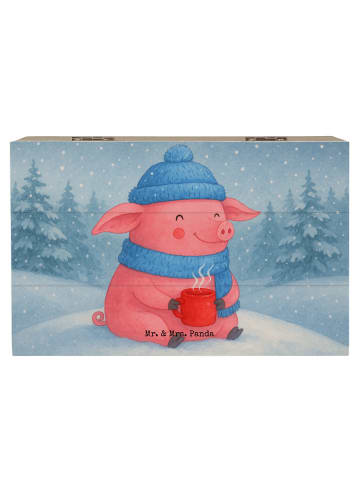Mr. & Mrs. Panda Box mit Deckel Schwein Glühwein Design ohne Spruch in Weiß