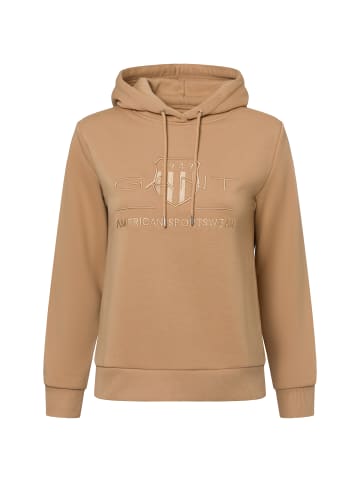 Gant Kapuzenpullover in camel