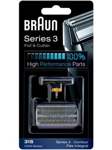 Braun Series 3 Ersatzscherkopf Kombipack 31S in Schwarz