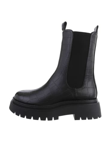 Ital-Design Stiefelette in Schwarz