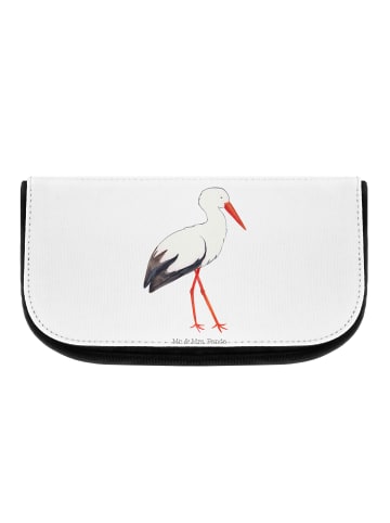 Mr. & Mrs. Panda Kulturbeutel Storch ohne Spruch in Weiß