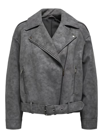 ONLY Kunstlederjacke in Magnet