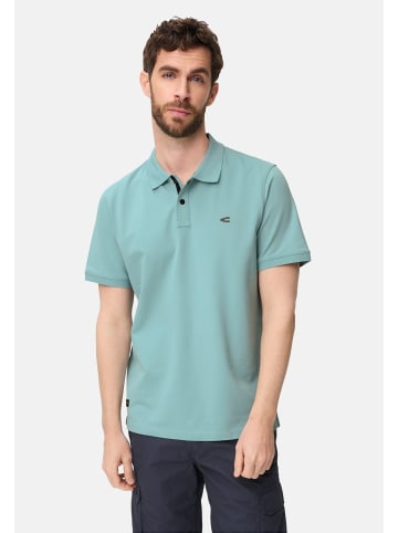 Camel Active Poloshirt mit Druckknöpfen in Ozeangrün