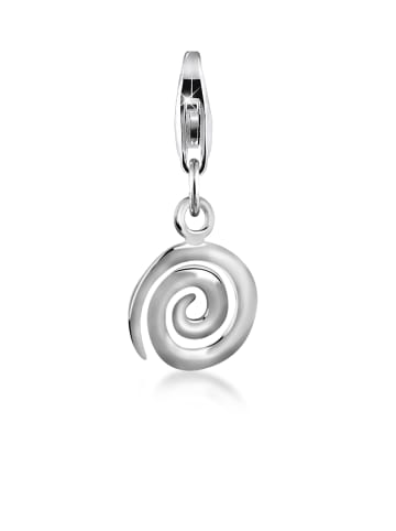 Nenalina Charm 925 Sterling Silber Kreis, Spirale in Silber