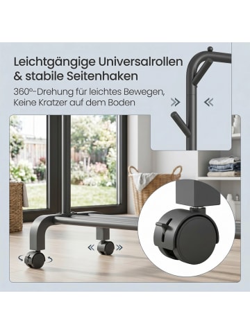 SONGMICS Kleiderständer Pataye in Schwarz - (B)103.5 x (H)155 x (T)41 cm