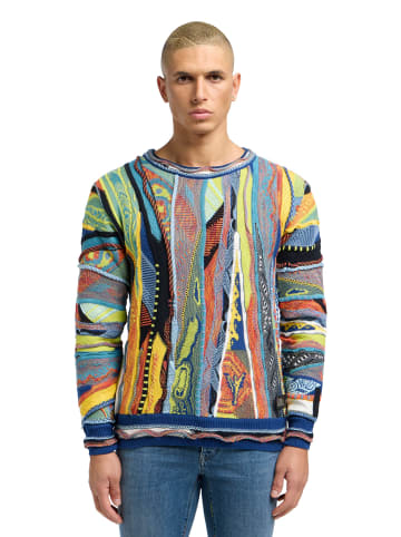 Carlo Colucci Strickpullover Dondi in Petrol