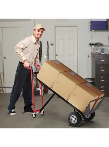 COSTWAY 3 in 1 Sackkarre Handkarre Handwagen in Rot