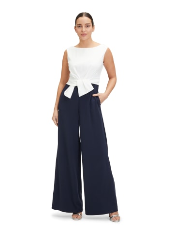 Vera Mont Jumpsuit mit weitem Bein in Dark Blue/Cream