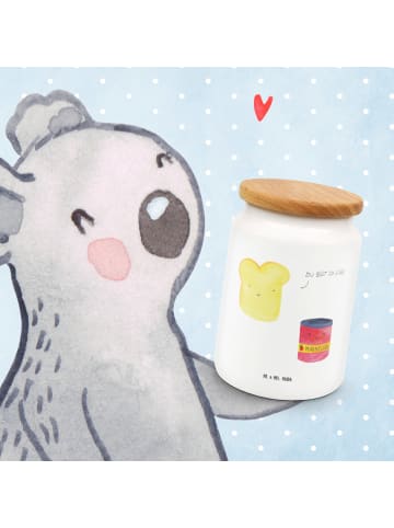 Mr. & Mrs. Panda Vorratsdose Toast Marmelade ohne Spruch in Weiß