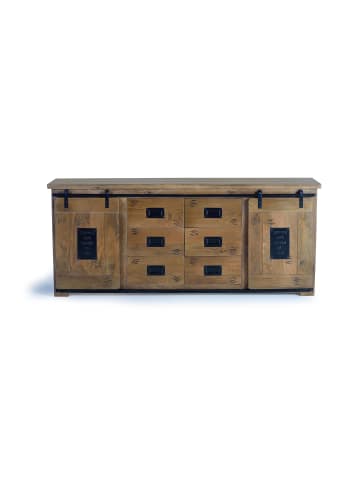 Giner y Colomer Sideboard aus Mangoholz Schwarz in Brown