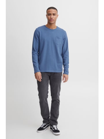 BLEND T-Shirt BHTee - 20715015  Longsleeve mit Brusttasche in Blau