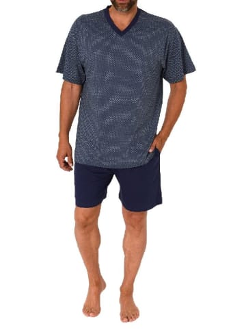 NORMANN Kurzarm Schlafanzug Shorty Pyjama - 78132 in grün
