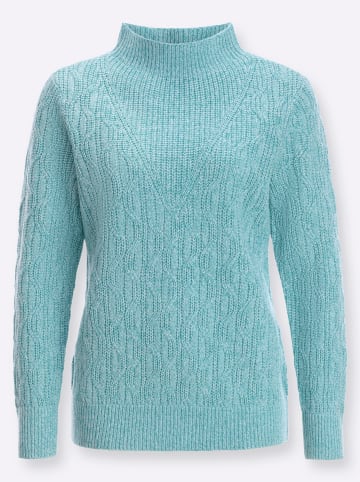 Sieh an! Langarm-Pullover in ozean-meliert