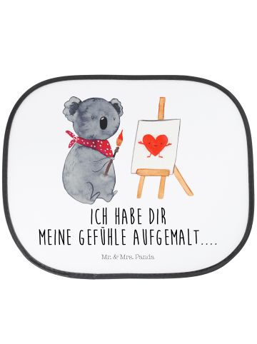 Mr. & Mrs. Panda Sonnenschutz Auto Koala Künstler mit Spruch in Weiß