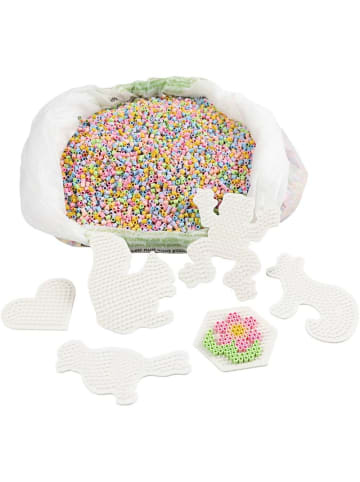 Nabbi BioBeads Schulset, 30.000 Stk, 21 Stiftplatten, Pastell Mix - ab 5 Jahren