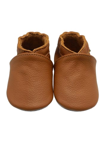 Yalion Baby Krabbelschuhe aus Leder, weiche Lauflernschuhe mit rutschfester Sohle 