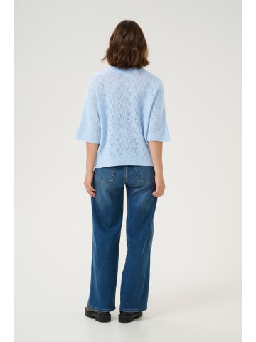 Kaffe Strickpullover KAtiana Loose fit in Celestial Blue Melange