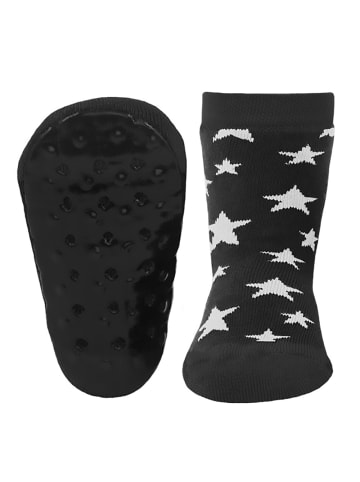 ewers Stoppersocken Vollsohle Sterne in schwarz