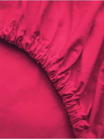 Erlich Textil  Erlich Textil Spannbettlaken COTTON SELECT in knallpink