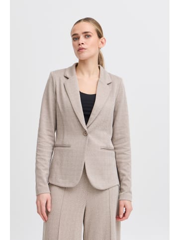ICHI Blazer IHKATE Tight fit in Fungi/Almond Milk Herringbone