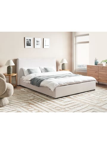 Beliani Wasserbett LAVAUR in Weiß - (W) 183 x (H) 100 x (L) 220 cm