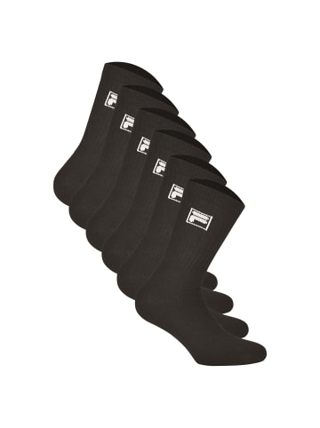 Fila Socken 6er Pack in Schwarz