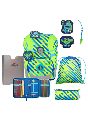 DerDieDas ErgoFlex Tiny Exklusiv Neon - Schulranzen Set 5tlg. 900g (Monster) in Monster