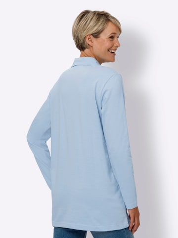 Sieh an! Longshirt in eisblau