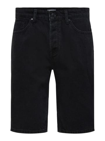 Only&Sons Short in Black Denim