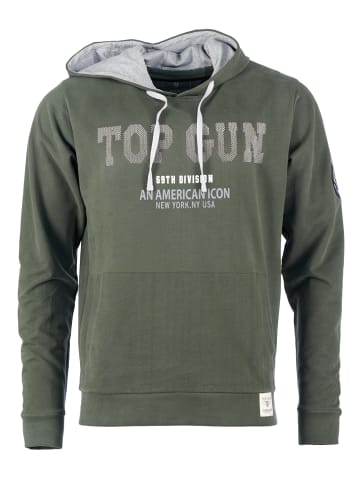 TOP GUN Hoodie TG20213008 in oliv