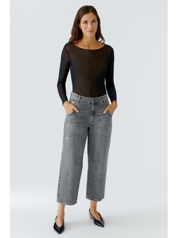 Oui Langarmshirt in black