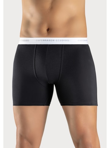 Copenhagen Studios Langer Boxer in schwarz-weiß