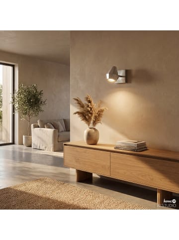 home24 Wandleuchte ILKA in Silber