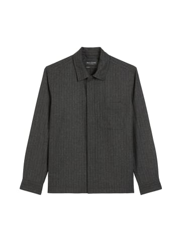 Marc O'Polo Overshirt in multi/ dark grey melange