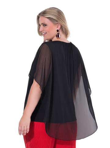 MIAMODA Bluse in schwarz