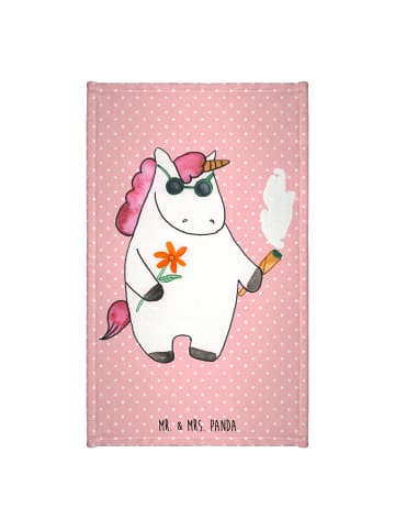 Mr. & Mrs. Panda Handtuch Einhorn Woodstock ohne Spruch in Rot Pastell