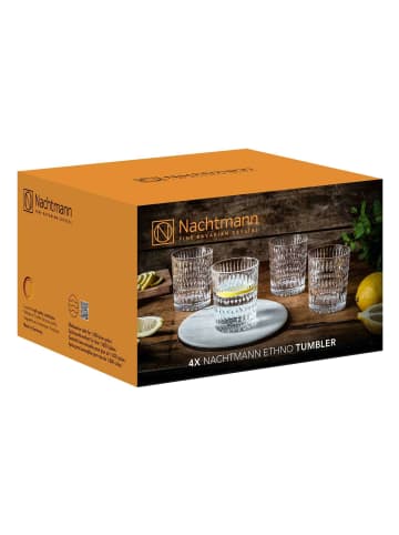 Nachtmann 4er Set Tumbler Ethno 300 ml in transparent