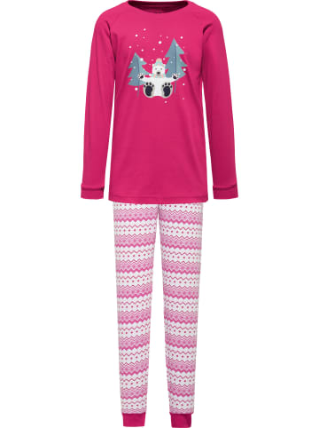 Erwin Müller Single-Jersey Kinder-Schlafanzug in pink